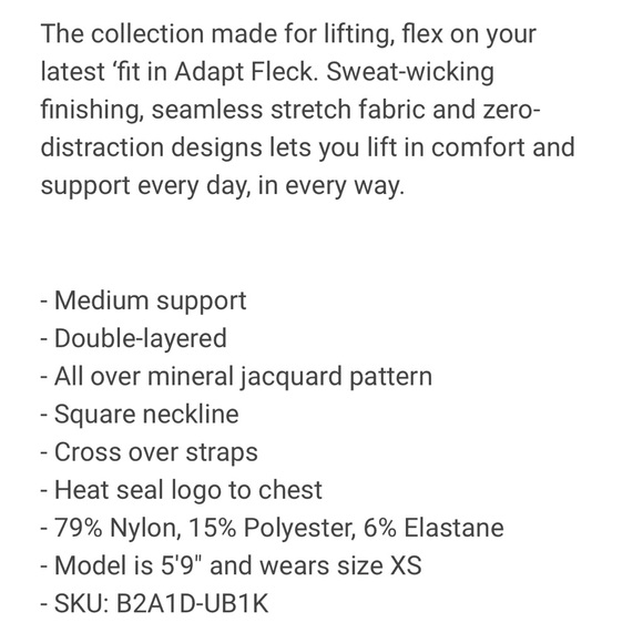 Blue Gymshark Adapt Fleck Sports Bra - Picture 3 of 5